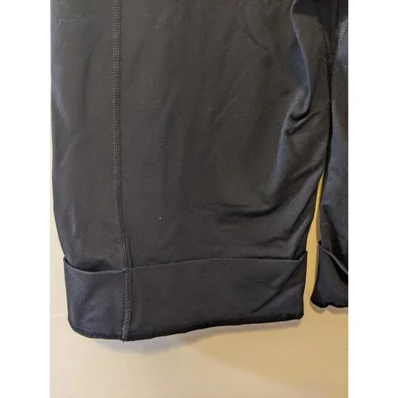 Titika Active Couture Bike Shorts High Rise Black Embroidered Yoga Sz 2 - Picture 4 of 7